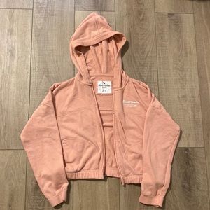 Abercrombie kids pink zip up hoodie, 11/12 kids